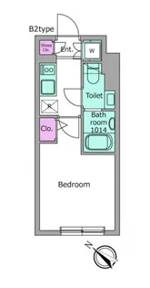 ラクラス南行徳【2階】の間取り