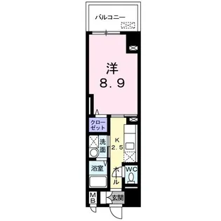 アヴリル【2階】の間取り