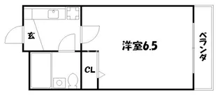 新町ロイヤルハイツ【4階】の間取り