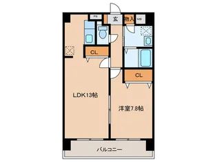 グランシャリオ覺王山【8階】の間取り