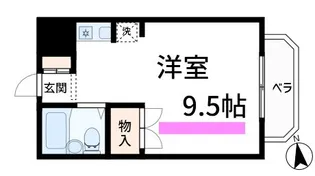 パークハイツ桜木【2階】の間取り