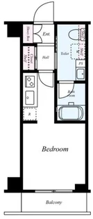 BCITY APARTMENT SHINAGAWA WEST【5階】の間取り