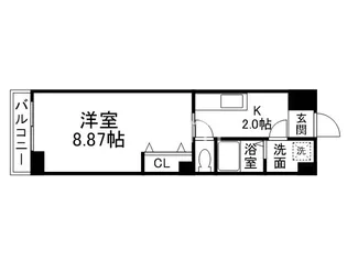 朱雀館【3階】の間取り