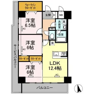 TEC Residence【7階】の間取り