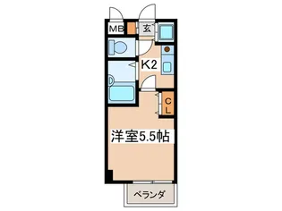 ミュ-ライフステ-ション【1階】の間取り