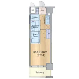ミュプレ北浜【12階】の間取り
