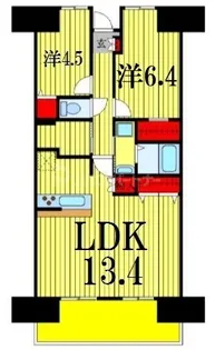 コンフォート津田沼壱番館【1階】の間取り