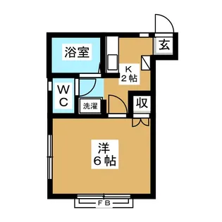 エステート落合【1階】の間取り