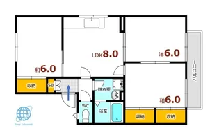 フィアホイザーエルスト【2階】の間取り