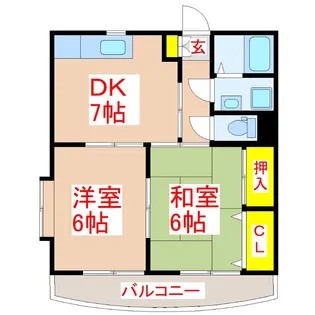 パームガーデン惟神【5階】の間取り