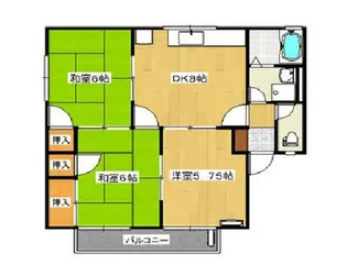 メゾン山田B棟【1階】の間取り