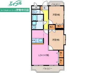 中川ファーストマンションV【3階】の間取り