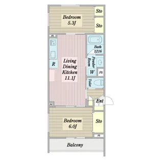 如月I【2階】の間取り