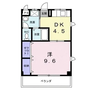 リードハイツ【4階】の間取り