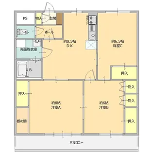 パークサイド野村【3階】の間取り