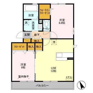 レジデンス ダイコク【3階】の間取り