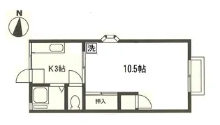カサ・エルモーサ【1階】の間取り