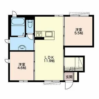 やまぼうし【1階】の間取り