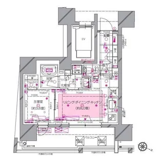 ピアース渋谷WEST【5階】の間取り