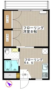 ハイツナラIII【1階】の間取り