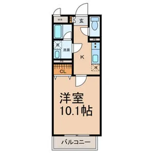 ヴィラ豊科【1階】の間取り