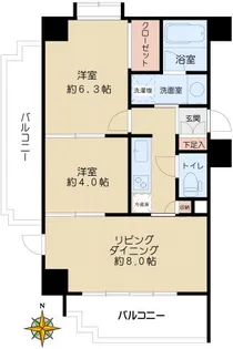 レジディア文京本郷【9階】の間取り