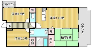 クラルテ・ファミーユ【2階】の間取り