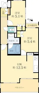 サンライズステージ中央林間【2階】の間取り