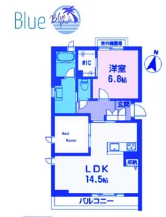グランウェーブ湘南【3階】の間取り