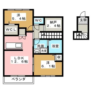 サンフェリーチェ【2階】の間取り