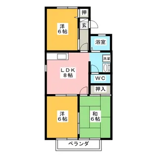 エスポワール江崎【2階】の間取り