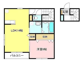 リヴェールD&A【2階】の間取り