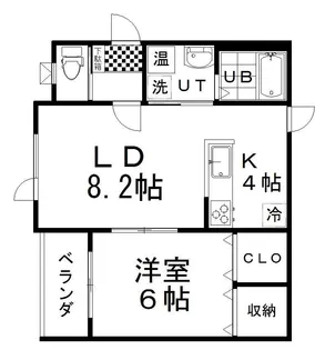 clarus治水町【3階】の間取り