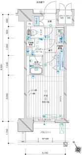 メインステージ駒込ラ・ヴェール【3階】の間取り
