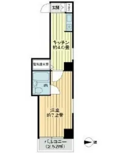 ライオンズマンション上野山下【6階】の間取り
