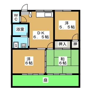 光ハイツ【1階】の間取り