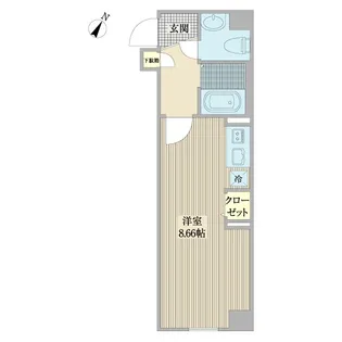 常盤台レジデンス【2階】の間取り