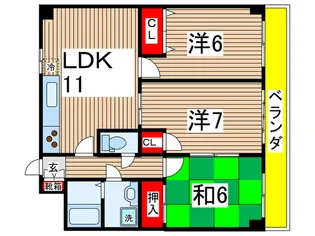 アウロ-ラ2001【3階】の間取り