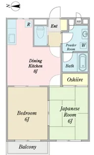 ティアラガーデンB【2階】の間取り