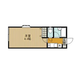 ル・シェル ブルー【1階】の間取り