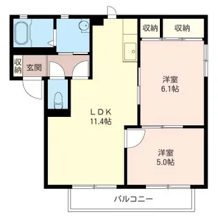 SHM ハイツ加藤【2階】の間取り