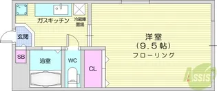 Rising Sun【1階】の間取り