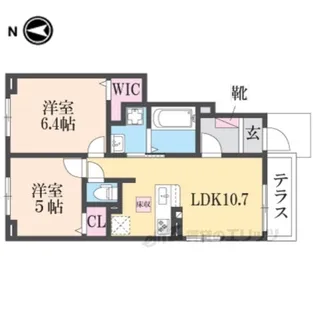 ベル・エクラ1【2階】の間取り