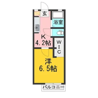 エバーグリーン裾花【2階】の間取り