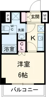 プレセダンヒルズ八王子【6階】の間取り