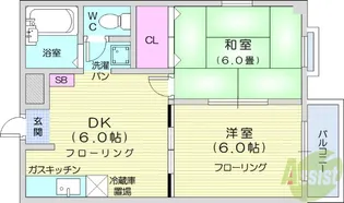 エルディムサトウ【2階】の間取り