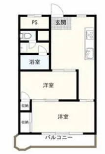 東久喜沢ハイツ【7階】の間取り