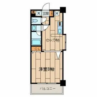 サンティール三鷹サウスウイング【6階】の間取り