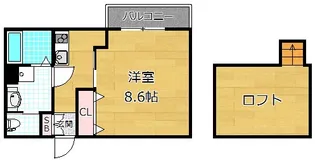 レジデンスナンワ香里園 B棟【1階】の間取り