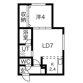 シャンテ北3条【3階】の間取り